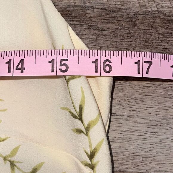 Liz Claiborne Petite 2pc Dress Set Floral‎ Light Yellow Size 6P - Picture 8 of 9